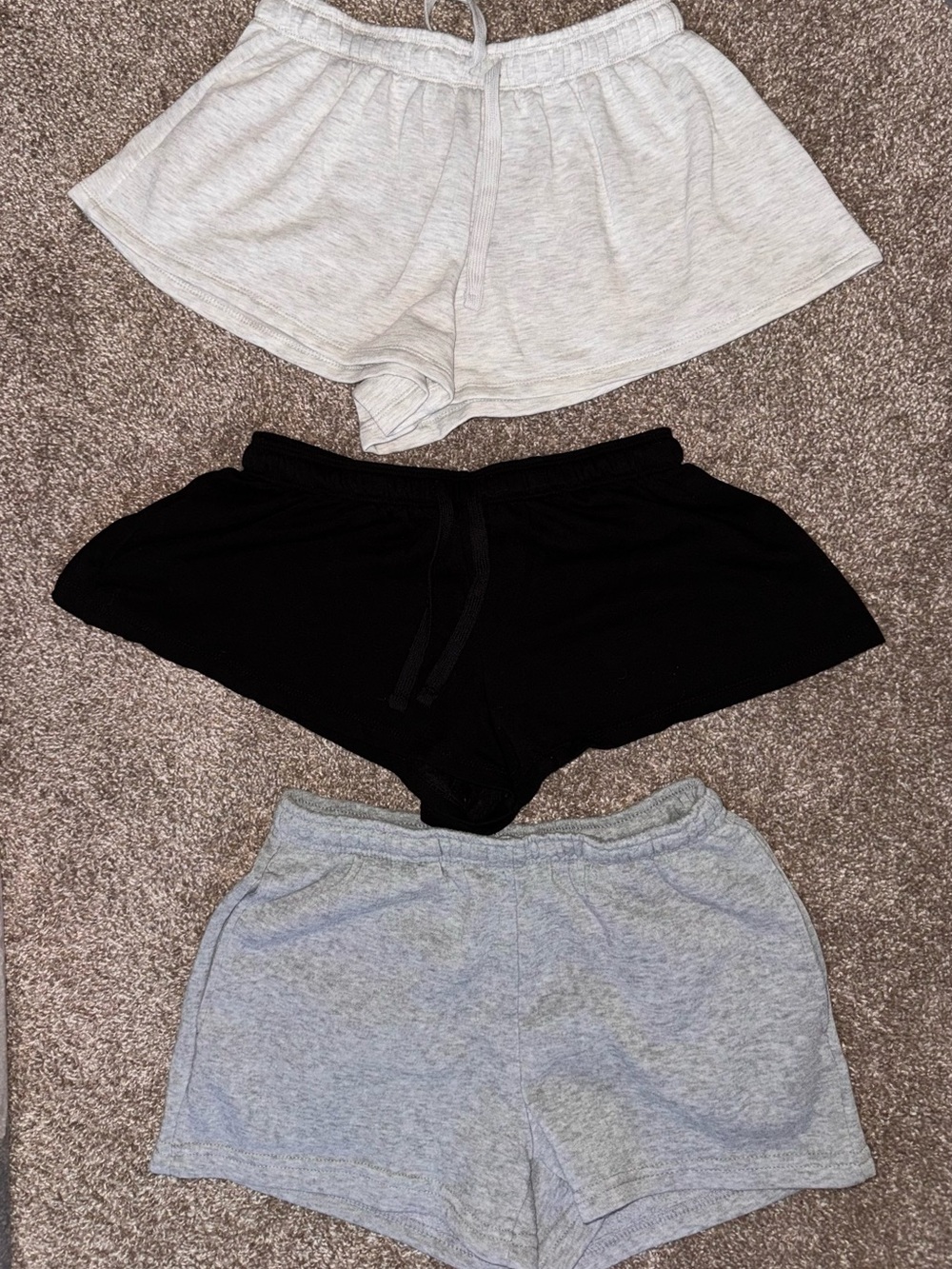 Women’s Everyday Lounge Shorts - Black, Light Gray, Heather Gray
